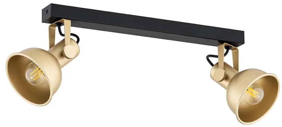 Argon 7144 - Faretto LENORA 2xE14/7W/230V oro/nero