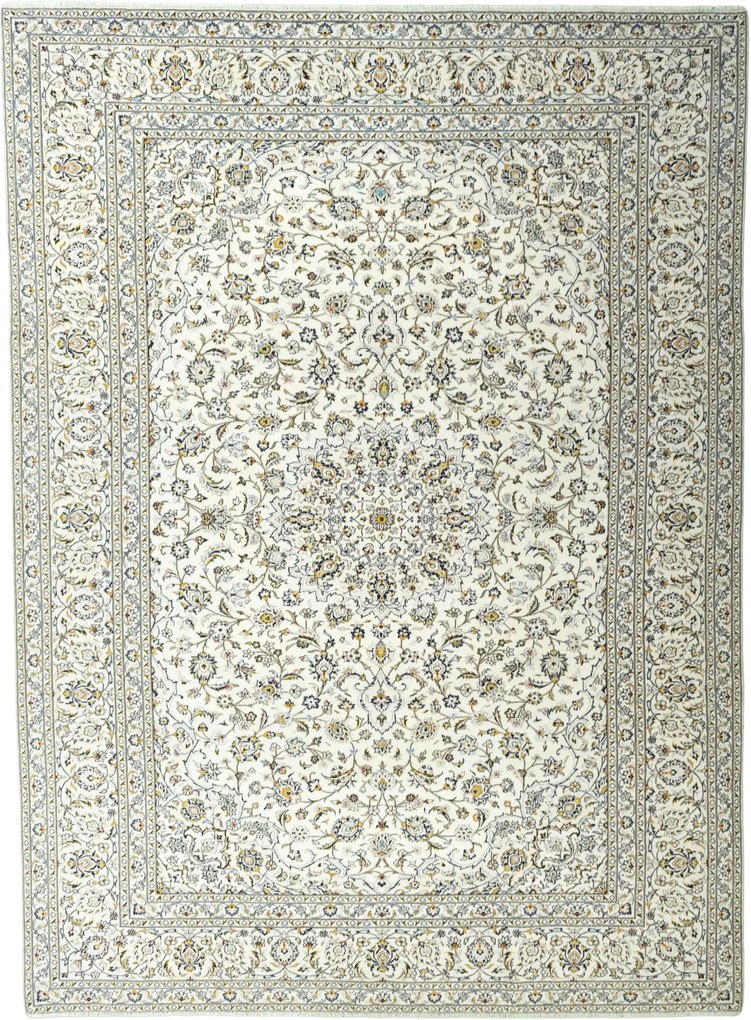 Kashan Tappeto persiano 400 x 290 Beige (Iran) Annodato A Mano