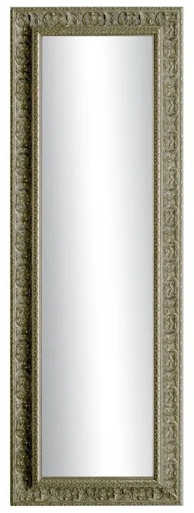 Specchio rettangolare in legno argento 68 x 88 cm