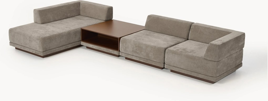 Divano angolare componibile 4 posti con tavolino Colin