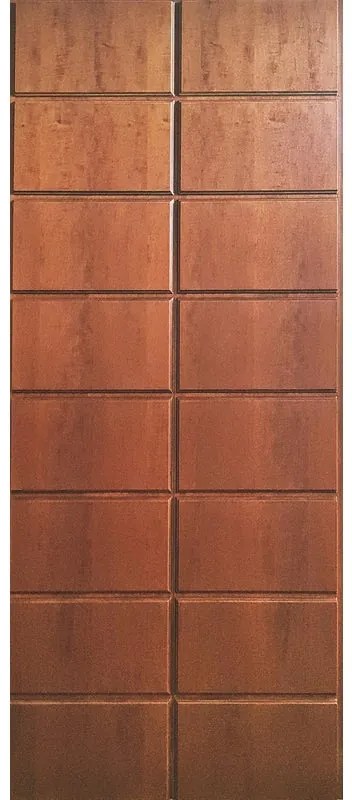 Pannello per porta d'ingresso Regent impiallacciato prodotto senza rivestimento noce L 81 x H 209.5 cm, Sp 18 mm