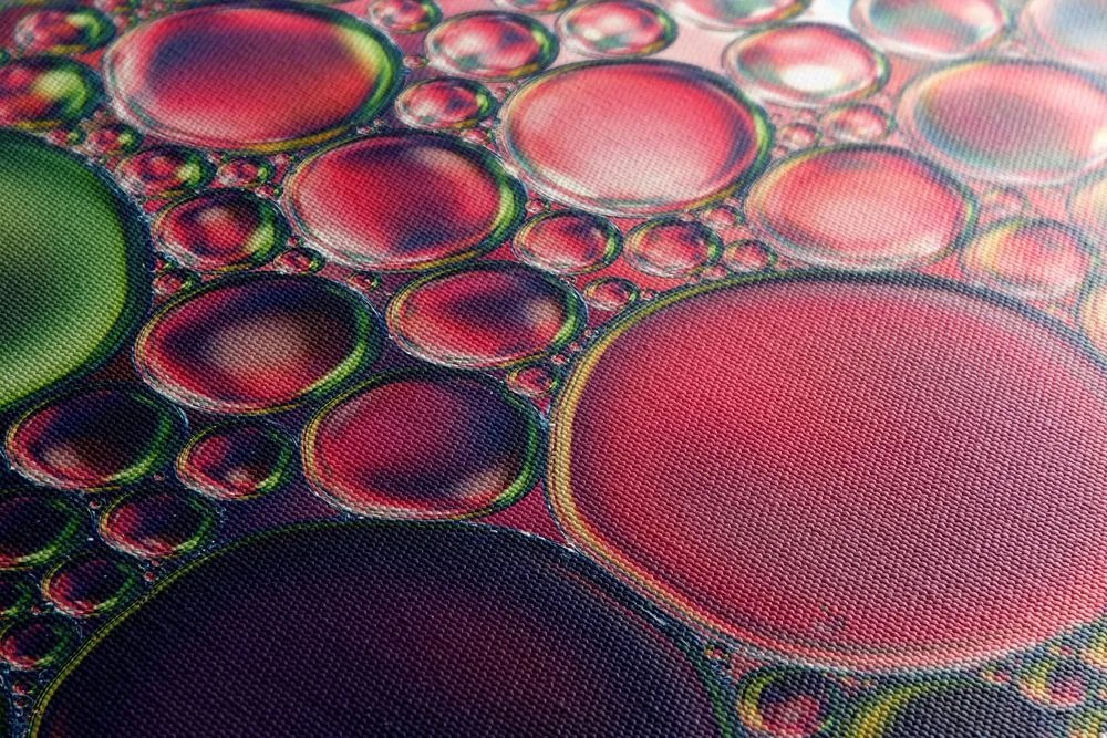 Quadro su tela – Gocce d'olio astratte