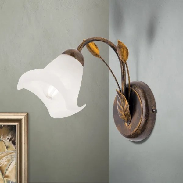 Orion WA 2-1372/1 - Applique SISI 1xE14/40W/230V bronzo/patina