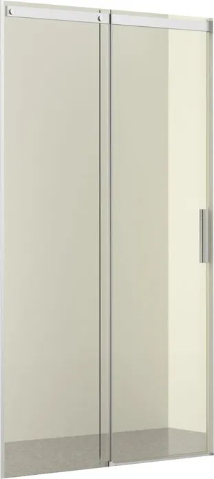 Porta doccia scorrevole L 139-141 cm x H 195 cm, per nicchia in vetro trasparente SP. 6 mm, profilo cromo