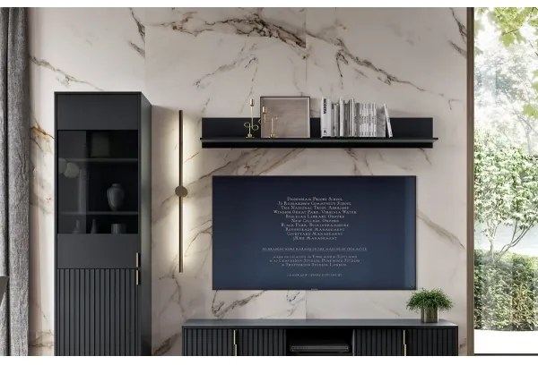 Mensola da parete FLOP nera