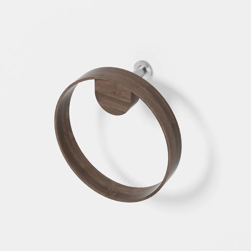 Porta asciugamani da parete in legno di noce Yoku - Wireworks