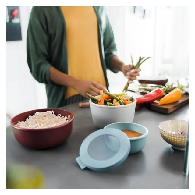 Scatole per alimenti in set da 3 Nordic black - Mepal