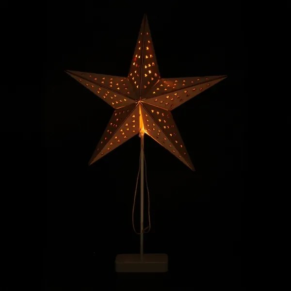 Brilagi - Decorazione natalizia a LED, stella 62x40 cm, alimentazione 3xAA