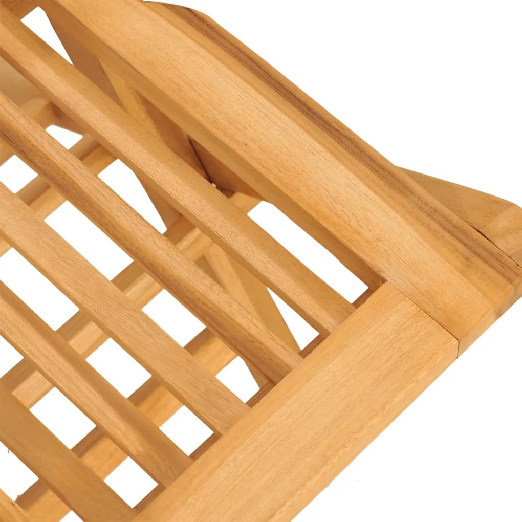 Set da pranzo per giardino 5 pz in legno massello di teak