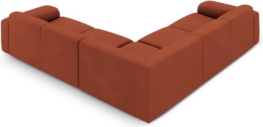 Divano angolare arancione (angolo variabile/ a L) Molino - Micadoni Home