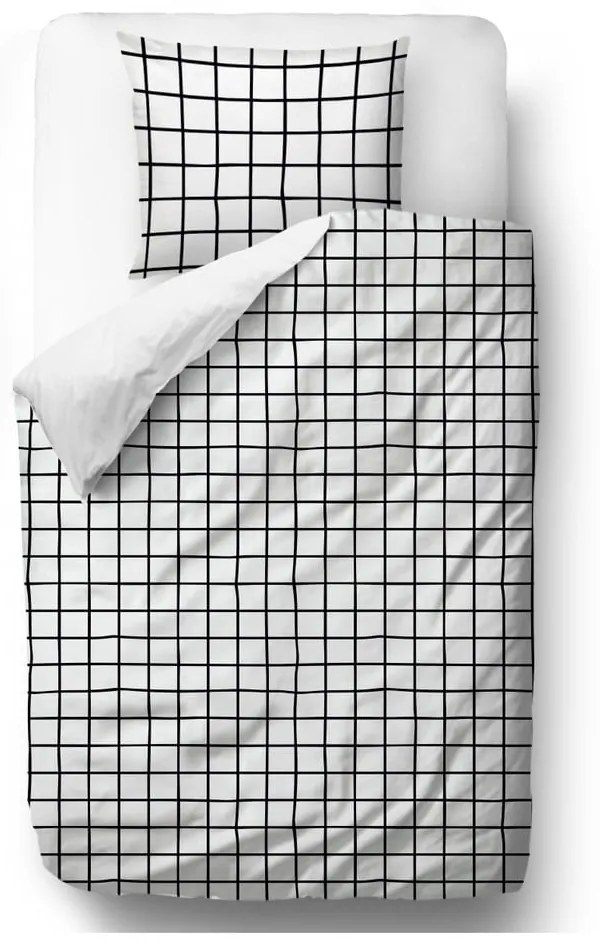 Biancheria da letto in cotone sateen , 200 x 200 cm Simple Checkers - Butter Kings