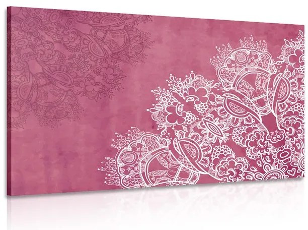 Quadro su tela – Elementi di Mandala floreale