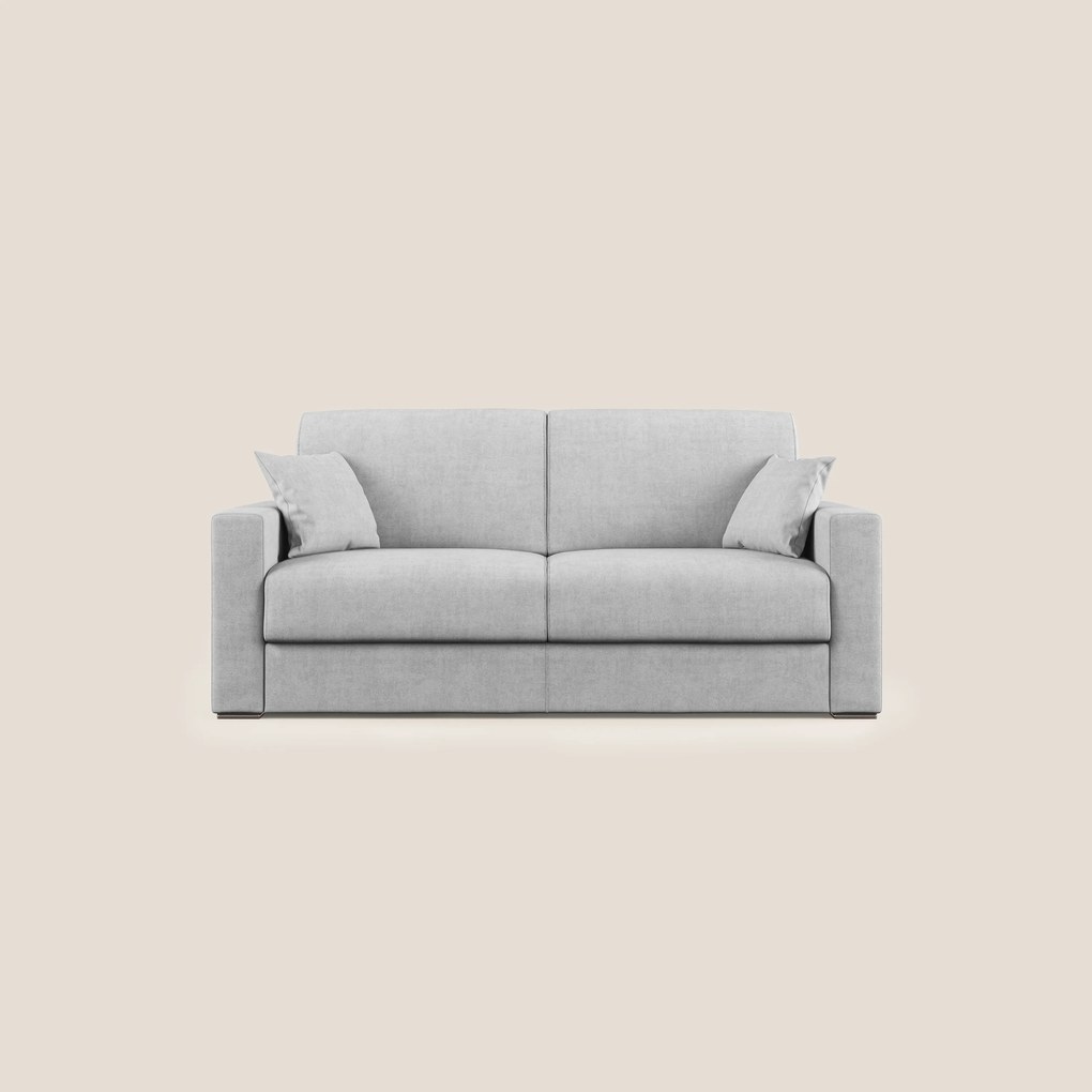 Best Divano letto matrimoniale in tessuto impermeabile T02 grigio chiaro