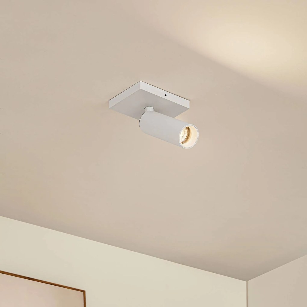 Arcchio Faretto da soffitto Brinja Slim, bianco, 1 lampadina, GU10 MR11 Slim Arcchio, dimmerabile, Bianco / Opale, Corridoio, Alluminio, Moderno, Faretto