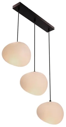 Lampadario a sospensione con filo STONES 3xE27/40W/230V