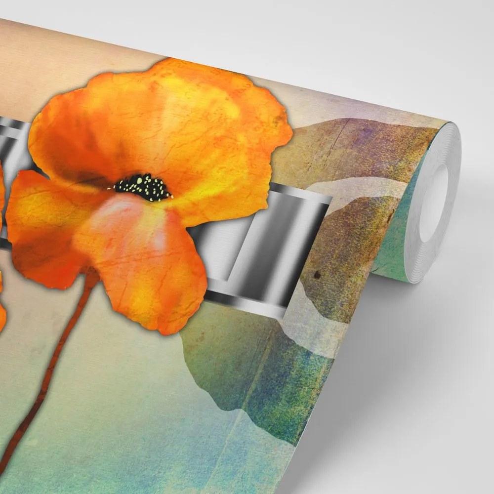 Carta da parati – Fiori in stile orientale