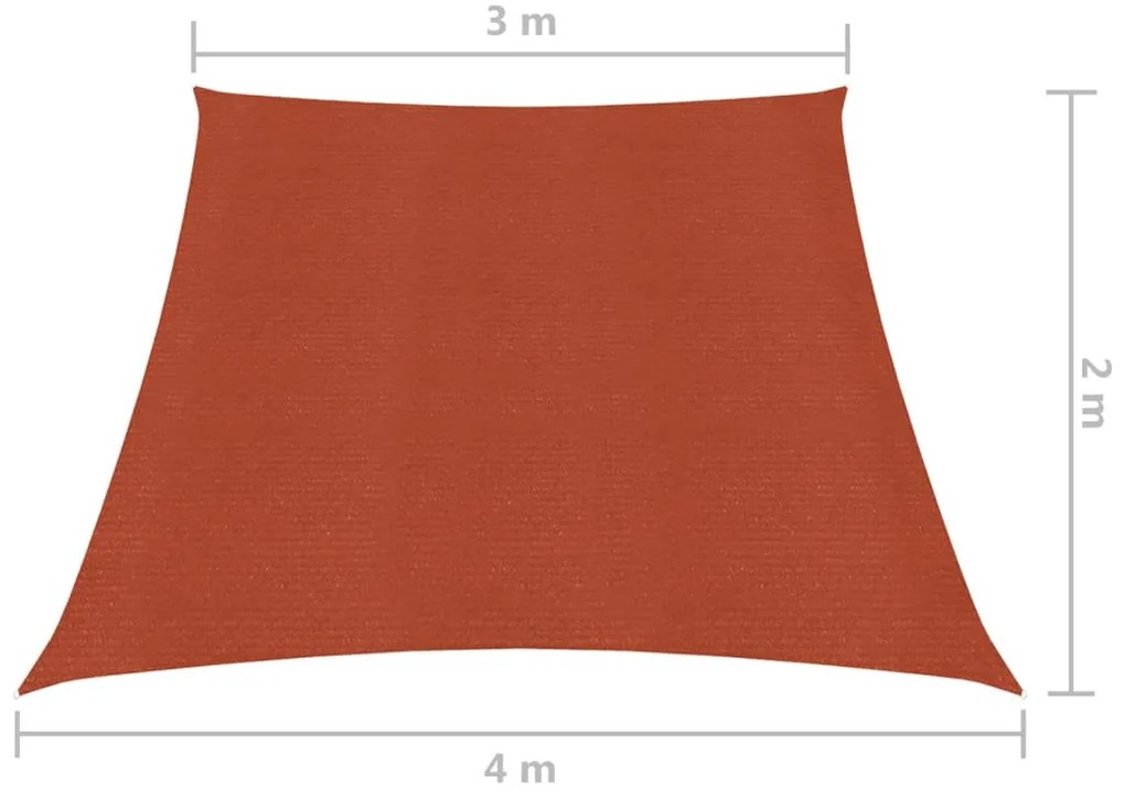 Vela Parasole 160 g/m² Terracotta 3/4x2 m in HDPE