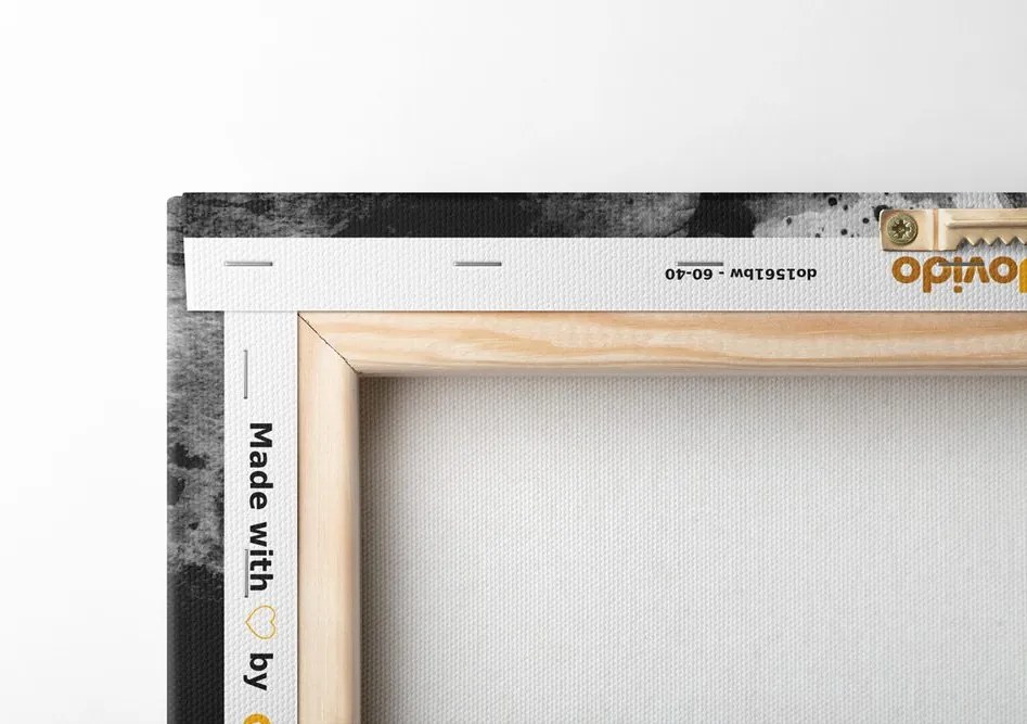 Quadro su tela – Ritratto femminile di moda in bianco e nero