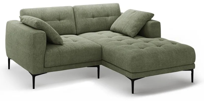 Divano angolare verde (con penisola a destra/con chaise lounge) Bemy – Micadoni