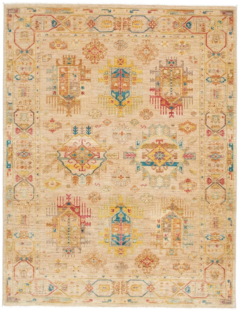 Samarkand Tappeto 150 x 190 Grigio (Pakistan) Annodato A Mano