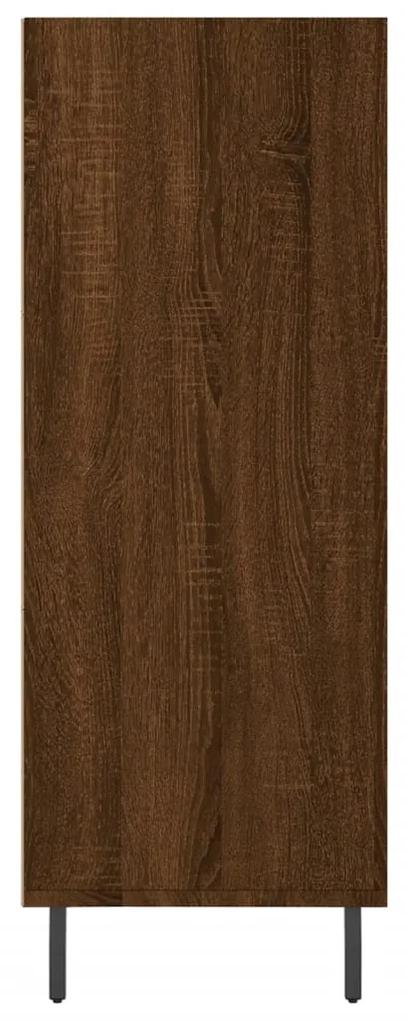 Scaffale rovere marrone 69,5x32,5x90 cm in legno multistrato