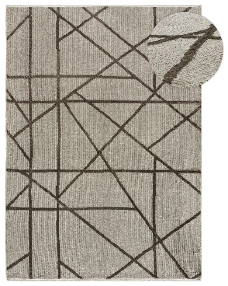 Tappeto marrone chiaro 120x170 cm Lux - Universal