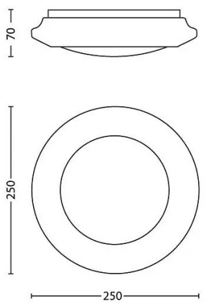 Philips 33361/31/17 - Plafoniera LED MYLIVING CINNABAR LED/6W/230V 4000K