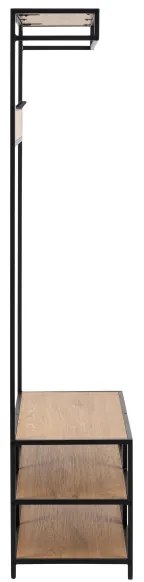 Parete del corridoio SARON quercia/nero