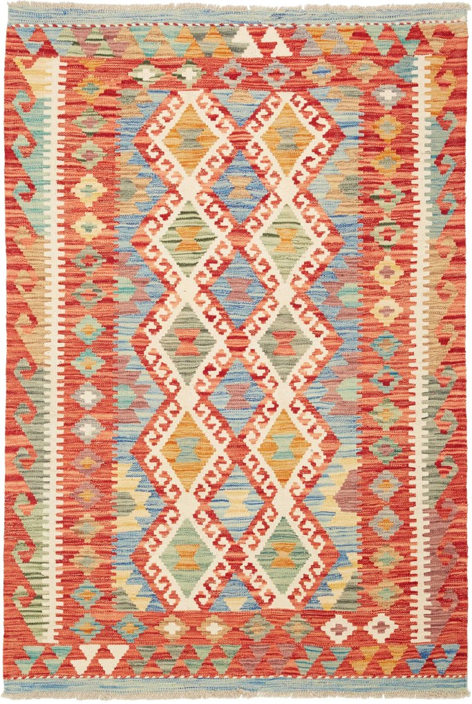 Kilim Tappeto 110x150 (Pakistan) Tessuto A Mano