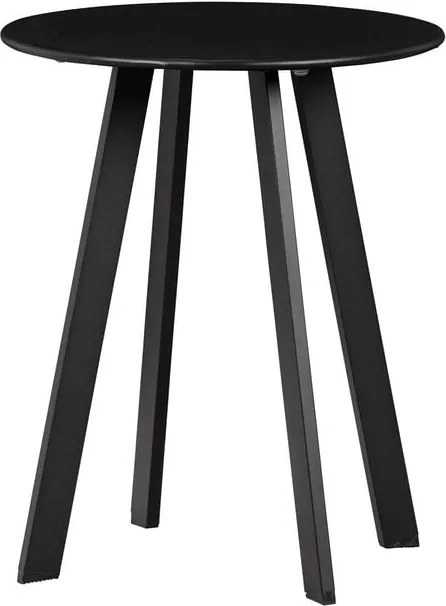 Tavolo da giardino nero, ø 40 cm Fer - WOOOD
