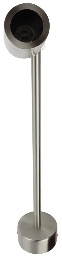 Faretto da Parete Acciaio INOX, GU10, IP54, Orientabile per Insegne e Arredo Base GU10