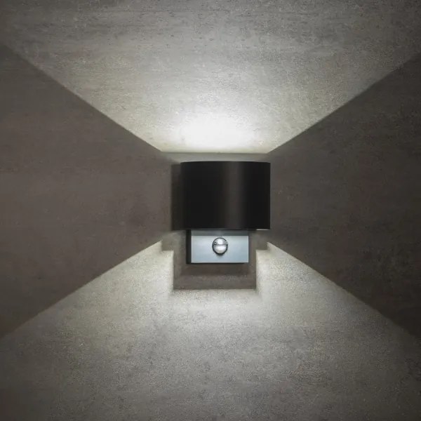 Kanlux 28995 - Lampada da parete LED per esterni con sensore REKA LED/7W/230V IP54 antracite