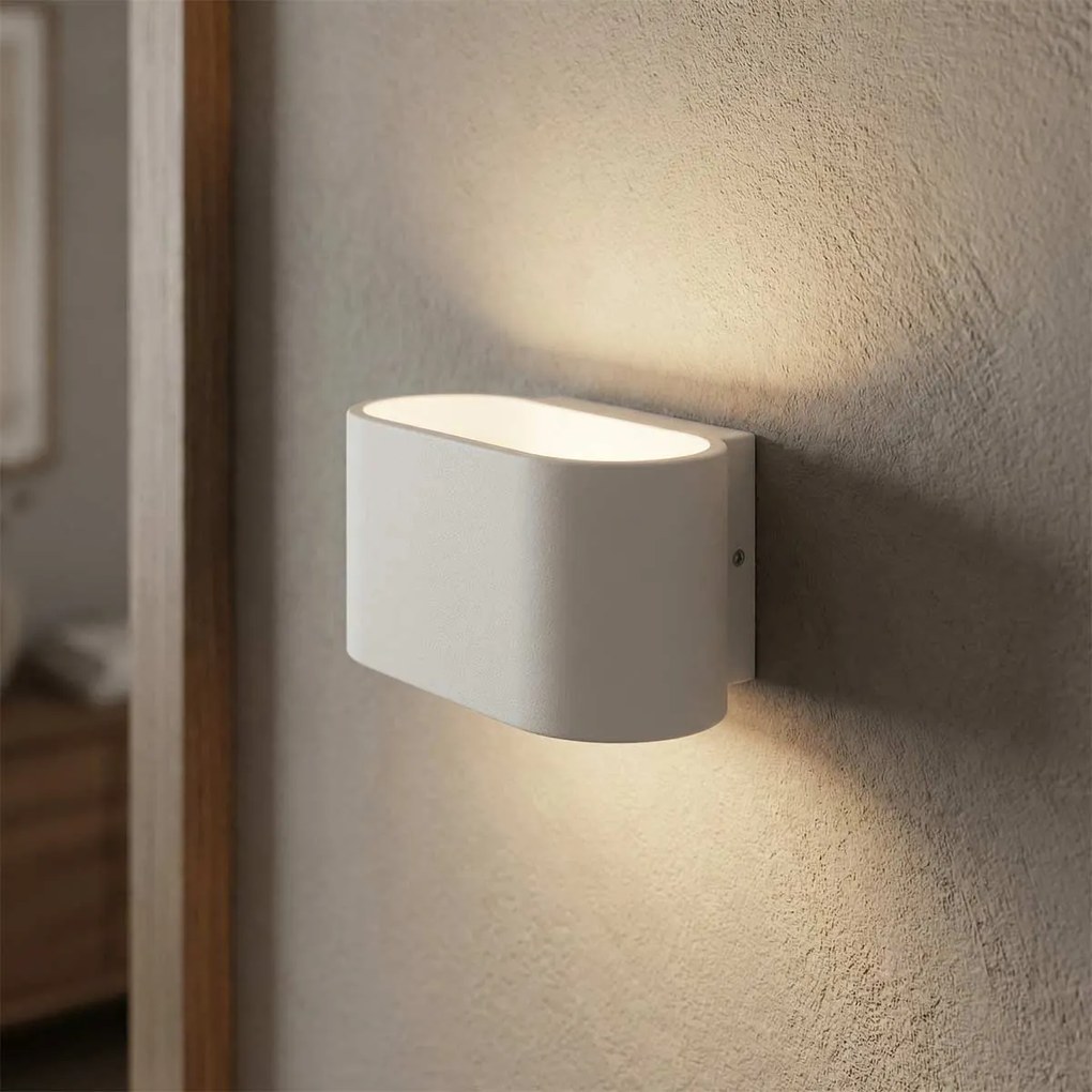 Applique da Parete LINEAR in Gesso Pitturabile G9