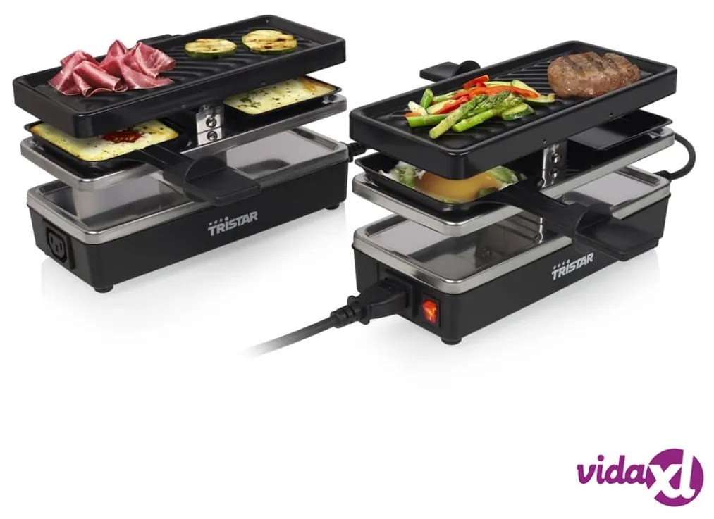 Tristar Griglia per Raclette 4 Persone RA-2742 800W 23,8x10,4cm Nera