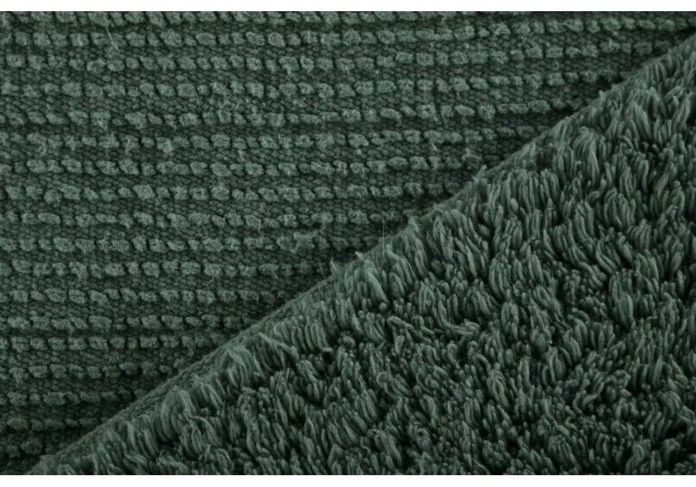 Tappeto da bagno verde scuro 60x60 cm Riva - Tiseco Home Studio