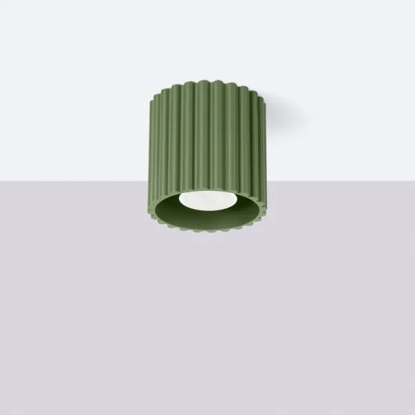 Sollux  SL.1794 - Faretto AURA 1xGU10/10W/230V 10 cm verde