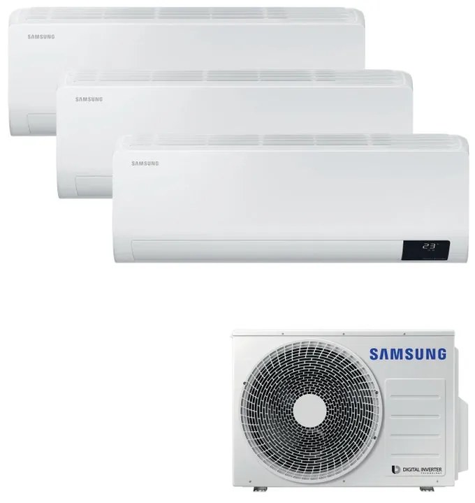 Condizionatore a muro multisplit SAMSUNG Luzon 9+9+12 9 + 9 + 12 18000 BTU classe raffreddamento A+++ classe riscaldamento A+