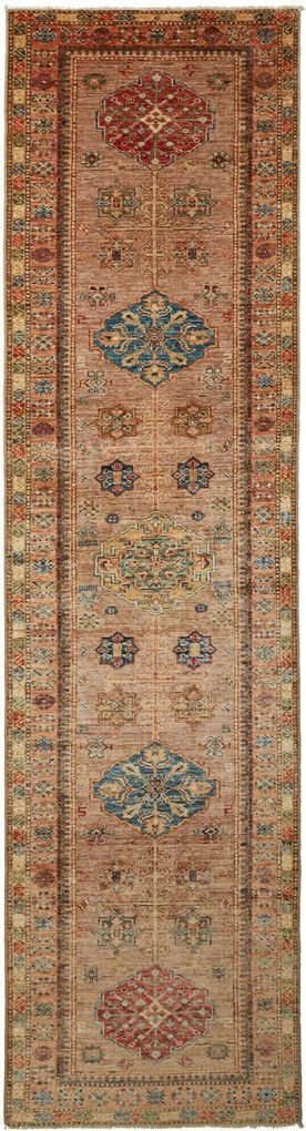 Kazak Tappeto orientale 80x290 Giallo (Pakistan) Annodato A Mano