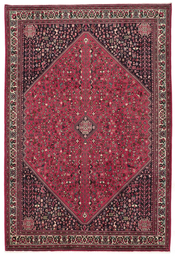 Abadeh Tappeto 210 x 300 (Iran) Annodato A Mano