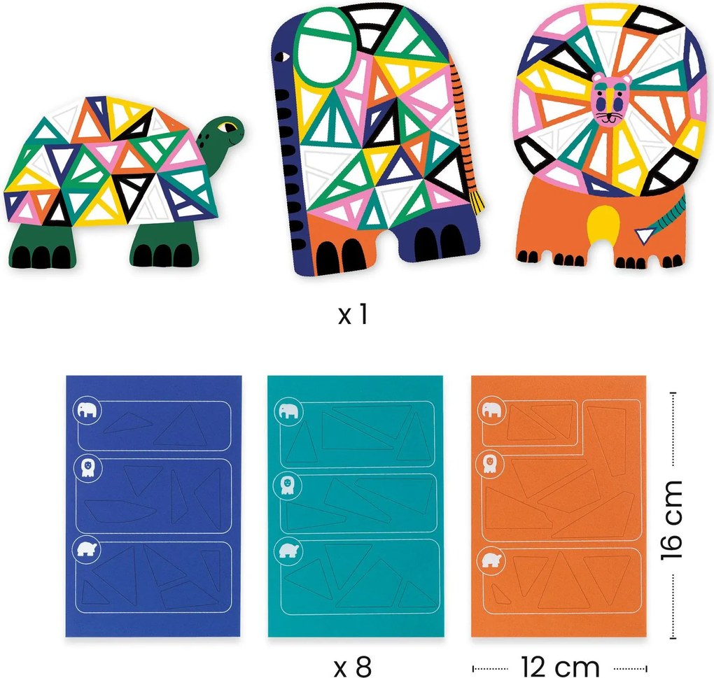 Mosaico - animali della savana