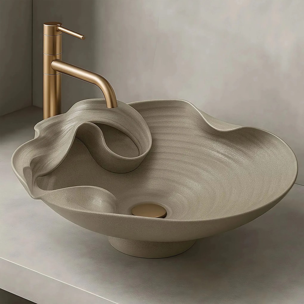 Lavabo da appoggio in ceramica REA HM-12 Handmade ART