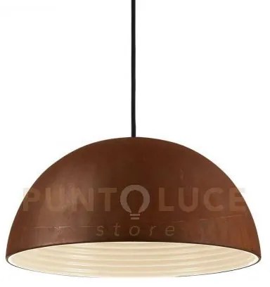 Folk lampadario a sospensione 1 luce attacco e27 d.40cm coffee