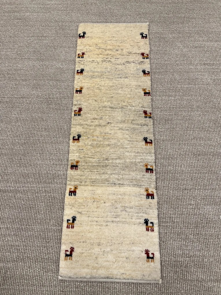 Gashguli Tappeto 40 x 130 Beige (Iran) Annodato A Mano