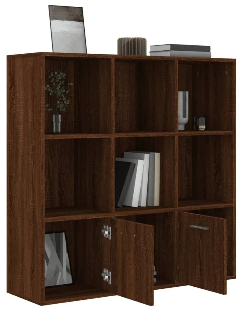 Libreria Rovere Marrone 98x30x98 cm