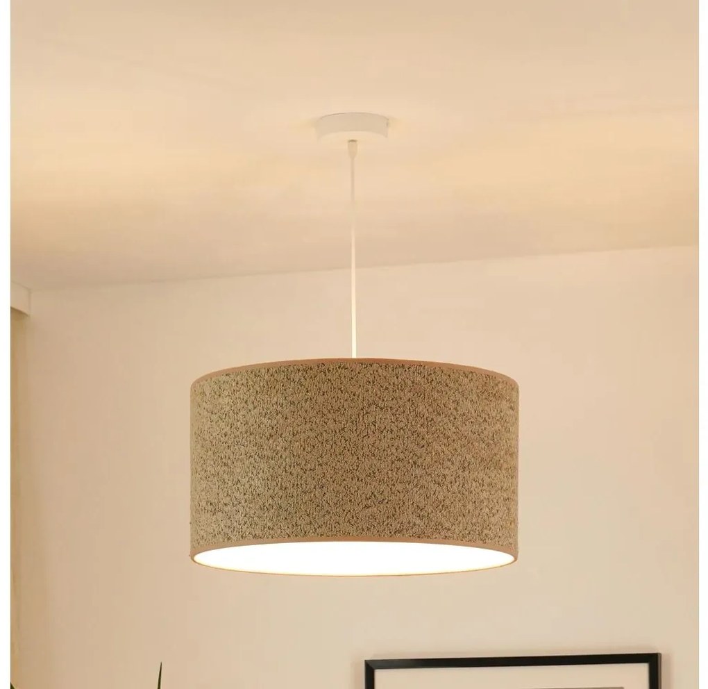 Brilagi - Lampadario a sospensione con filo BOUCLE ROLLER 1xE27/15W/230V diametro 50 cm marrone
