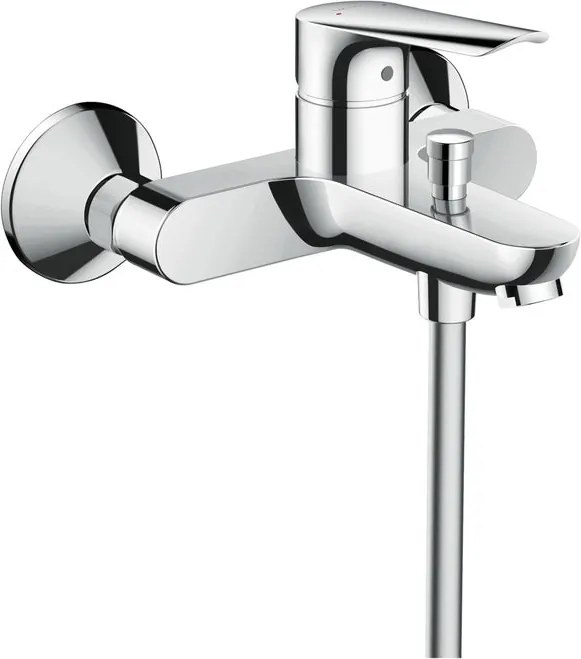 Rubinetto per vasca getto laminare cristallino Logis E per muro cromo HANSGROHE