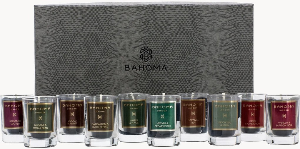 Set di 10 candele fatte a mano mini in scatola regalo Discovery