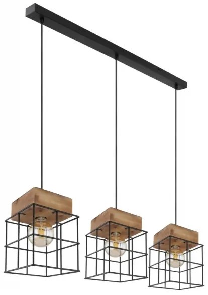 Globo 15530-3H - Lampadario su filo MERRIL 3xE27/60W/230V