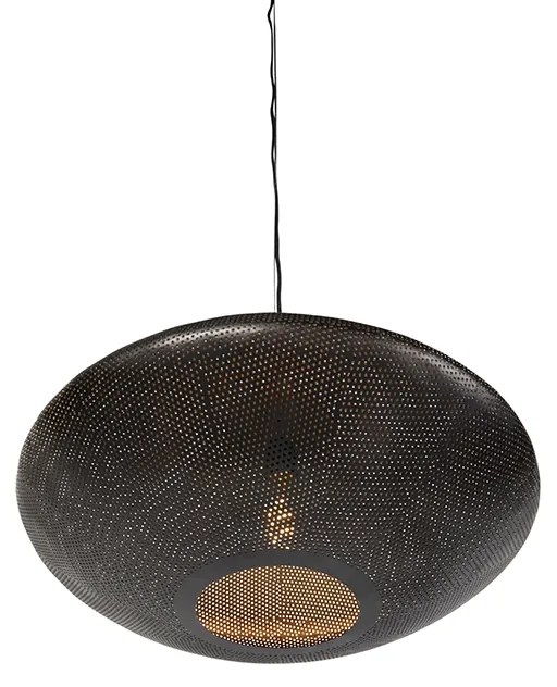 Lampada a sospensione orientale nera con oro 60 cm - Radiance