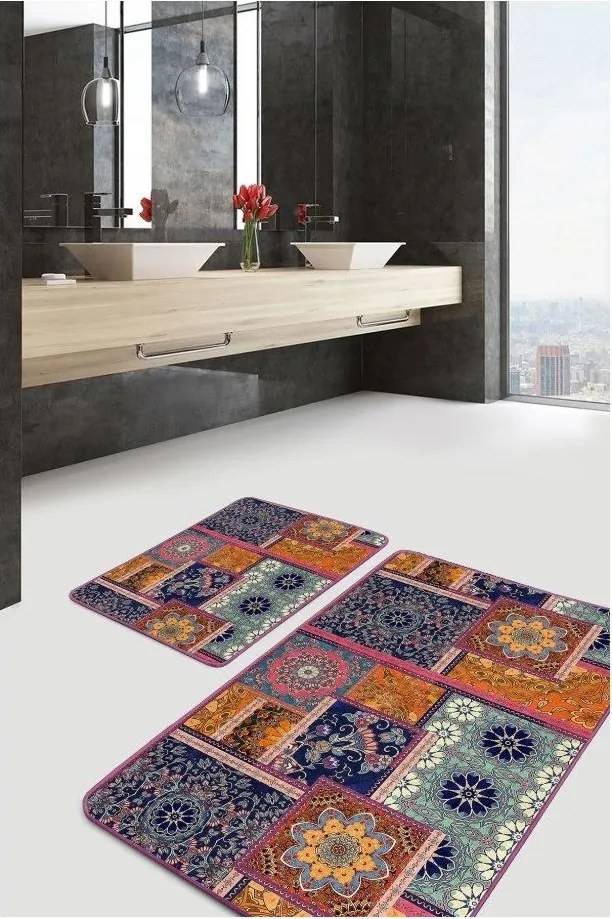 Set di tappetini per il bagno in velluto 2 pz 60x100 cm – Mila Home